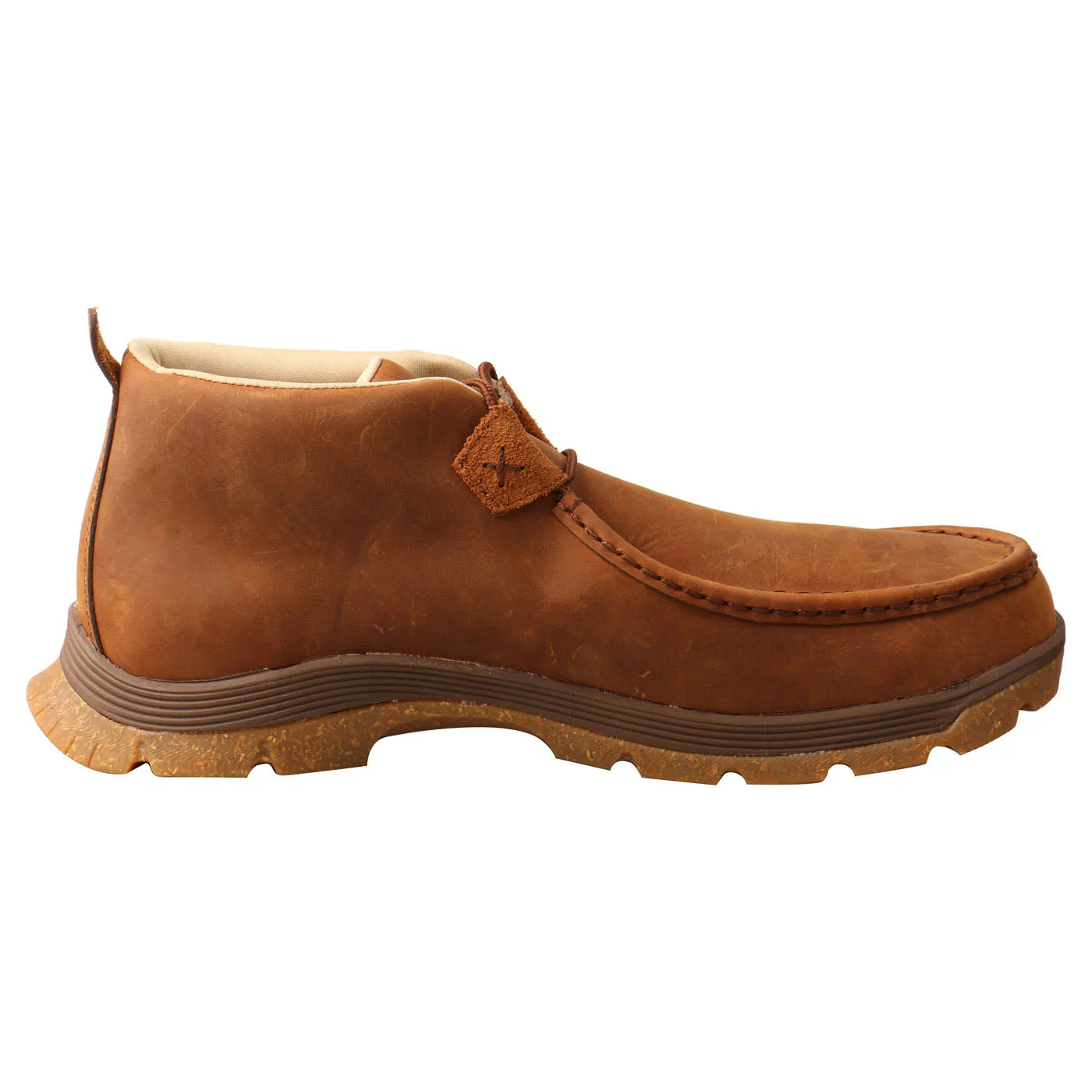 Twisted X Men's Chukka Oblique Toe Casual Shoe - Oiled Saddle MFS0003