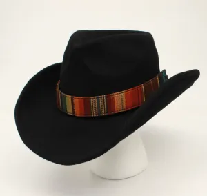 Twister Multi-Color Serape Print with Tassels Leather Hatband 0280197