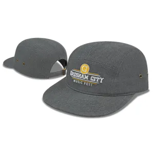 Unstructured Camp Style Flat Bill Cap
