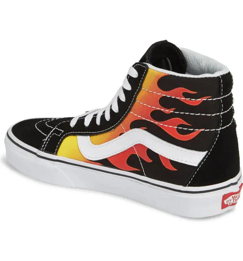 Vans Flame Sk8-Hi Reissue VN0A2XSBPHN1 Men's Black Sneakers Shoes C681