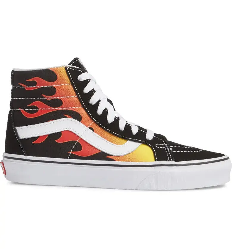 Vans Flame Sk8-Hi Reissue VN0A2XSBPHN1 Men's Black Sneakers Shoes C681
