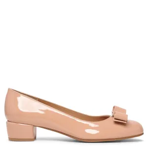 Vara patent beige ballet pumps