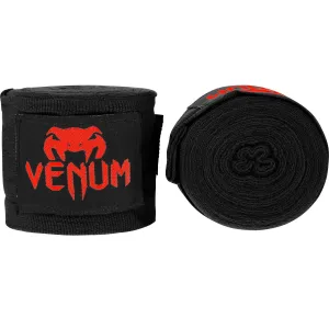 Venum Kontact Boxing Hand Wraps, 4 Mtrs - Black/Red