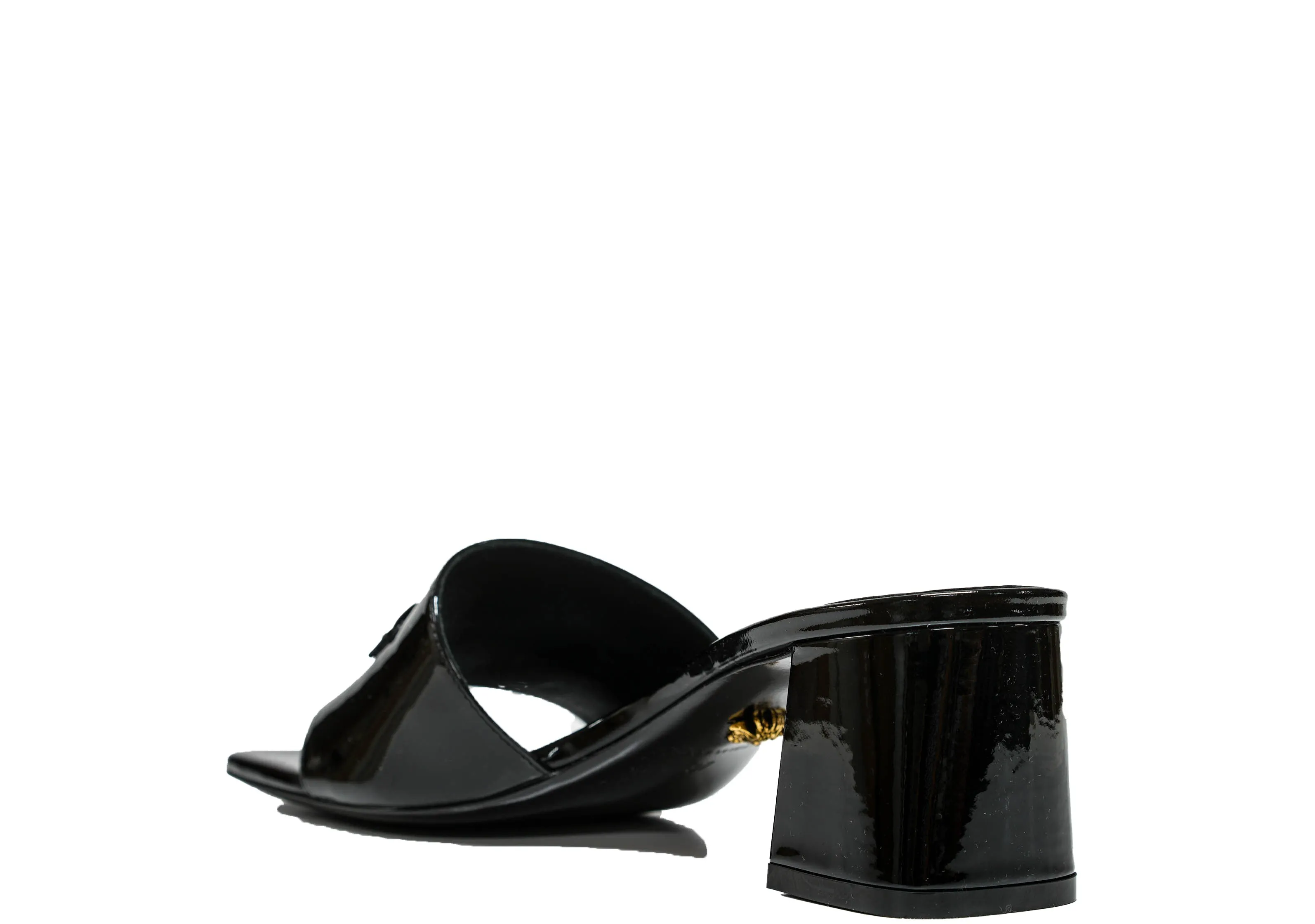 Versace Women's Black Patent Mules 1013004 40% OFF