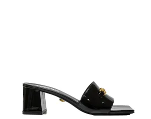 Versace Women's Black Patent Mules 1013004 40% OFF