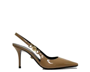 Versace Women's Blush Patent Slingback 1012428 40% OFF