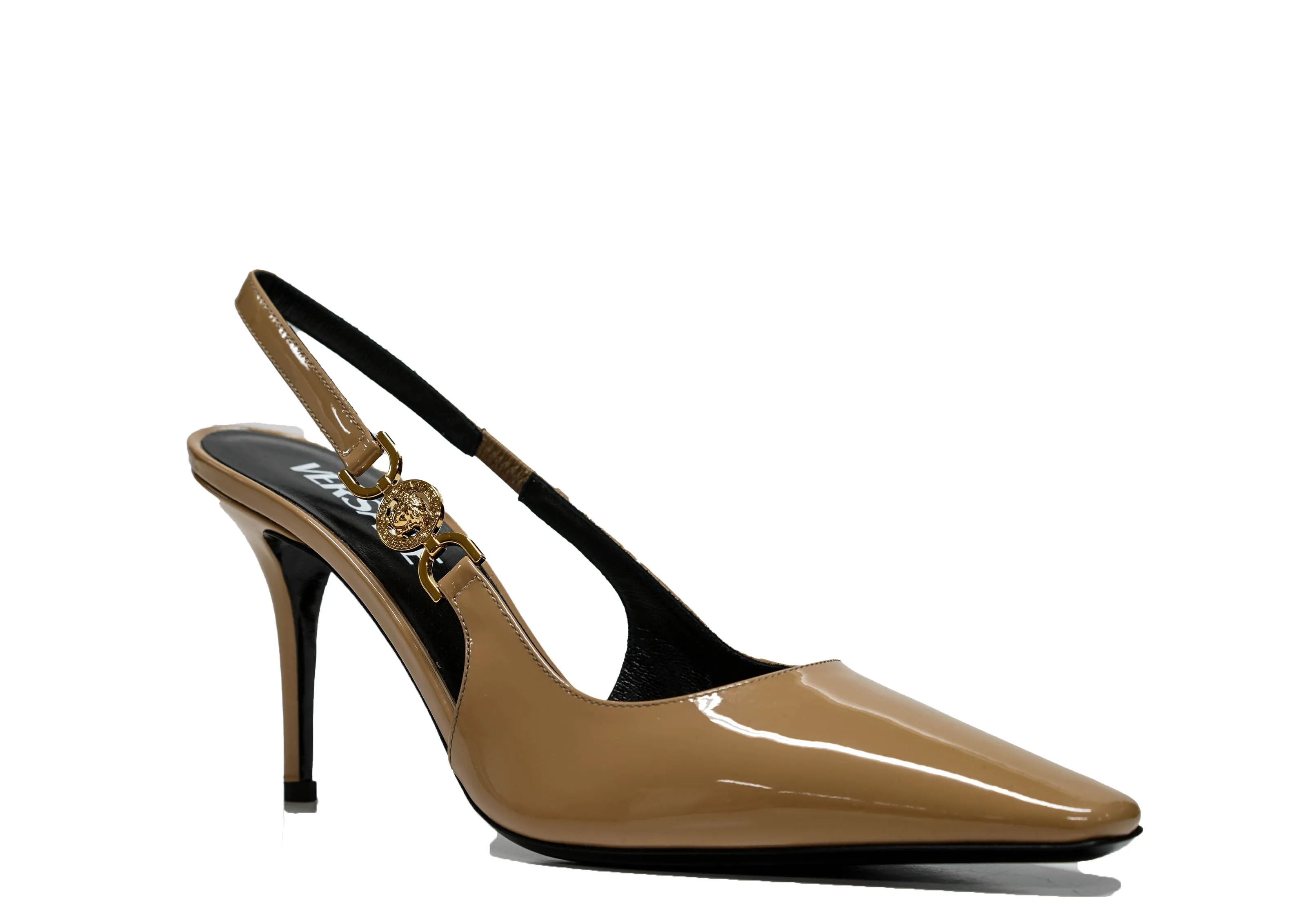 Versace Women's Blush Patent Slingback 1012428 40% OFF
