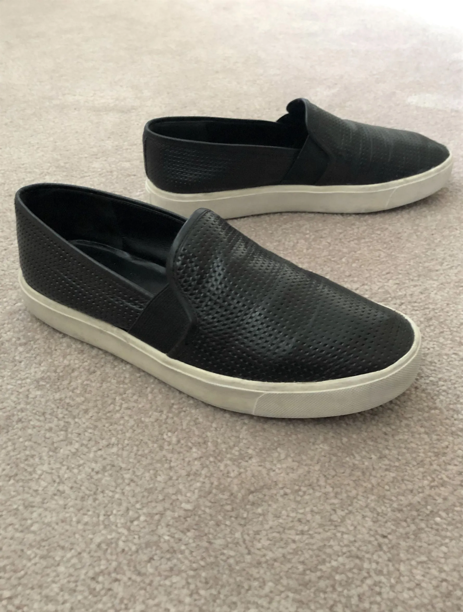 VINCE Size 6.5 Blair Black Sneakers