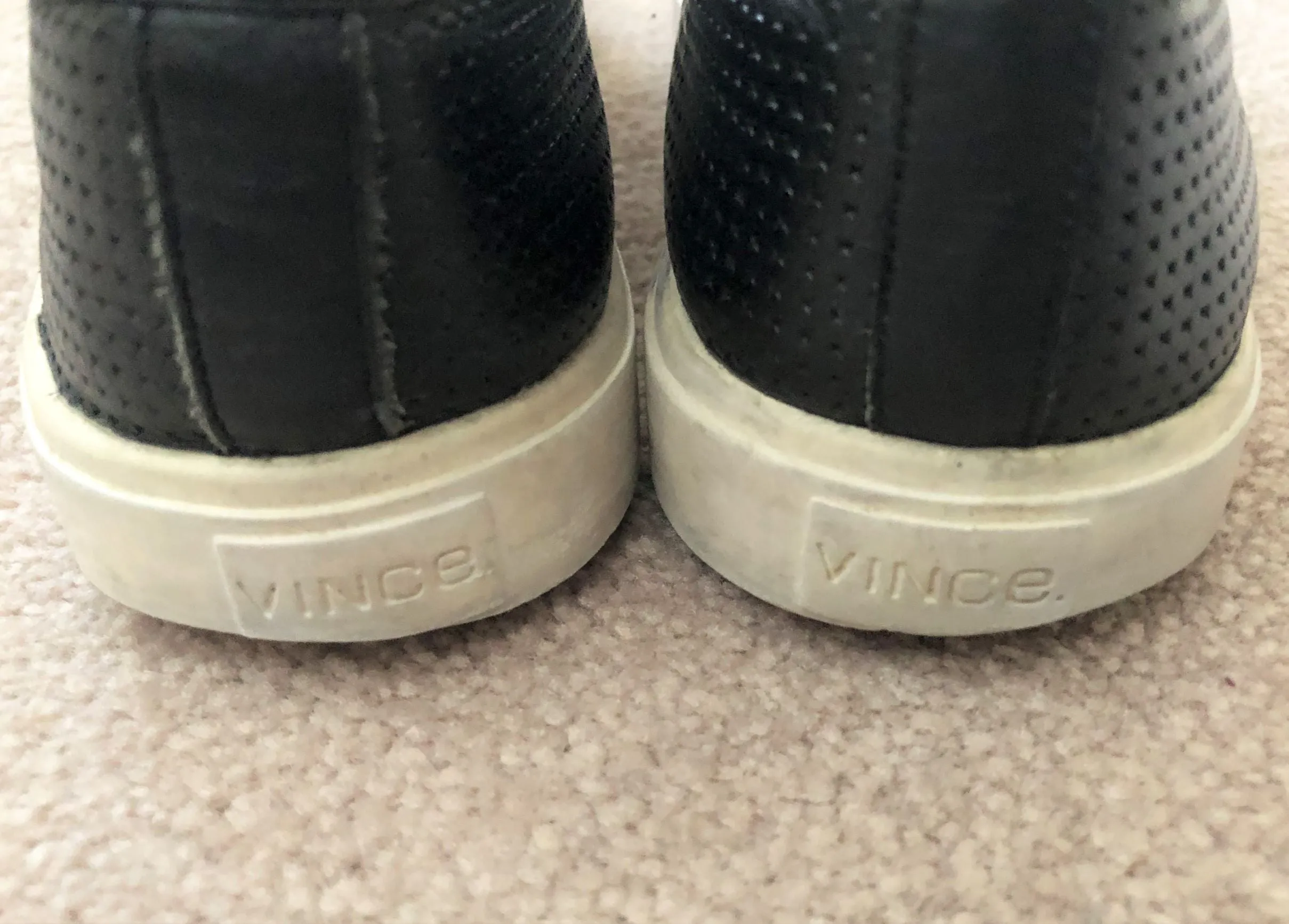 VINCE Size 6.5 Blair Black Sneakers