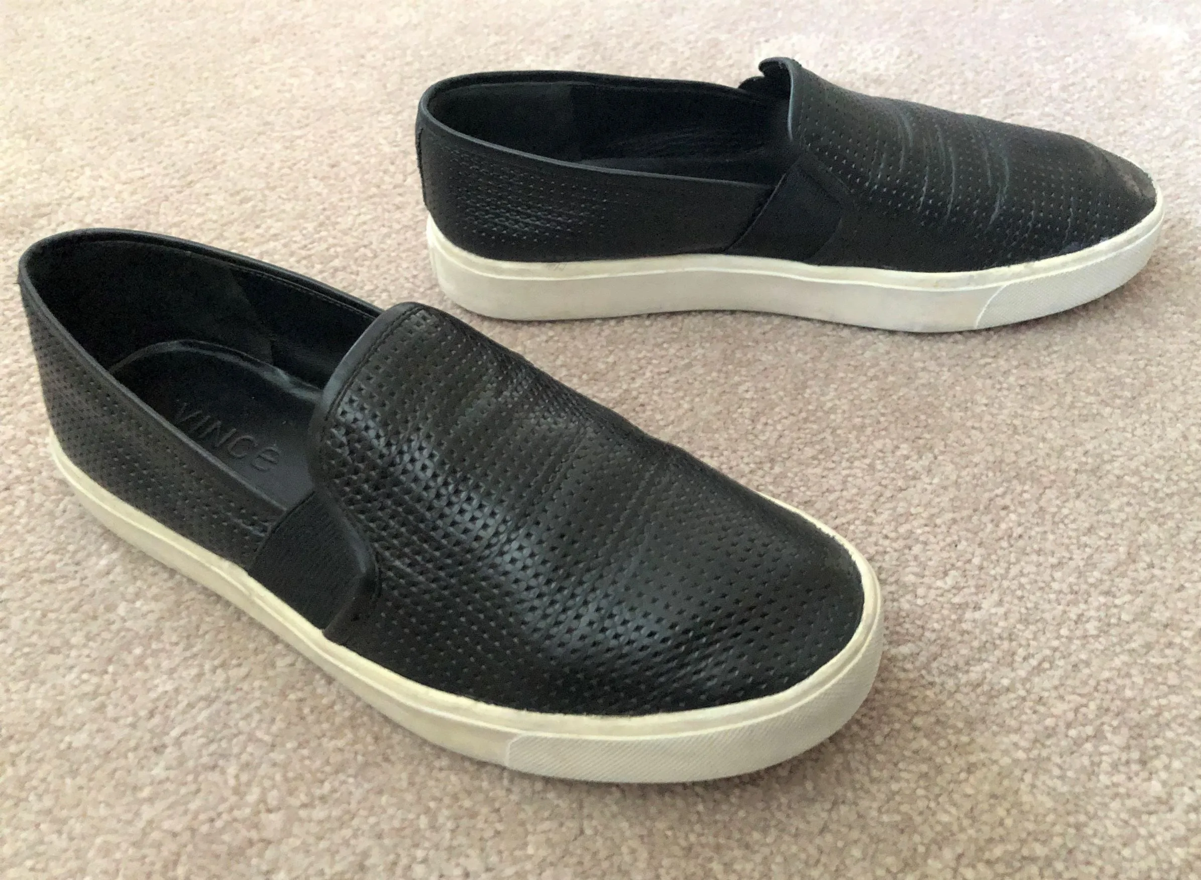 VINCE Size 6.5 Blair Black Sneakers