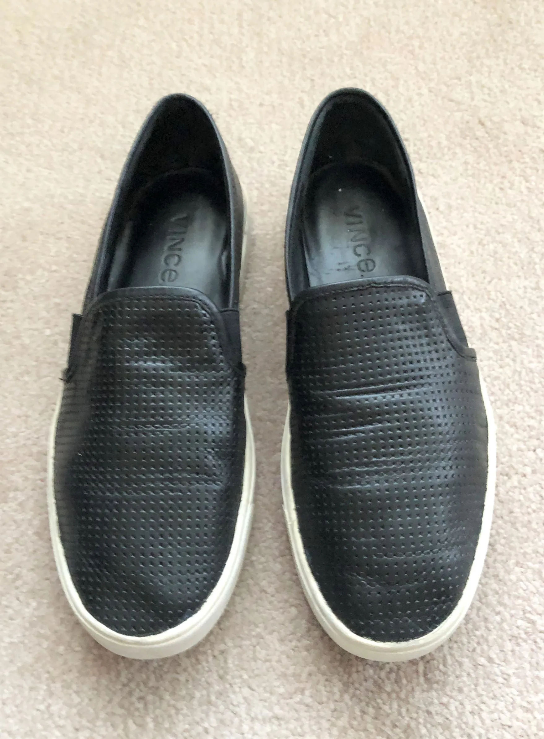 VINCE Size 6.5 Blair Black Sneakers