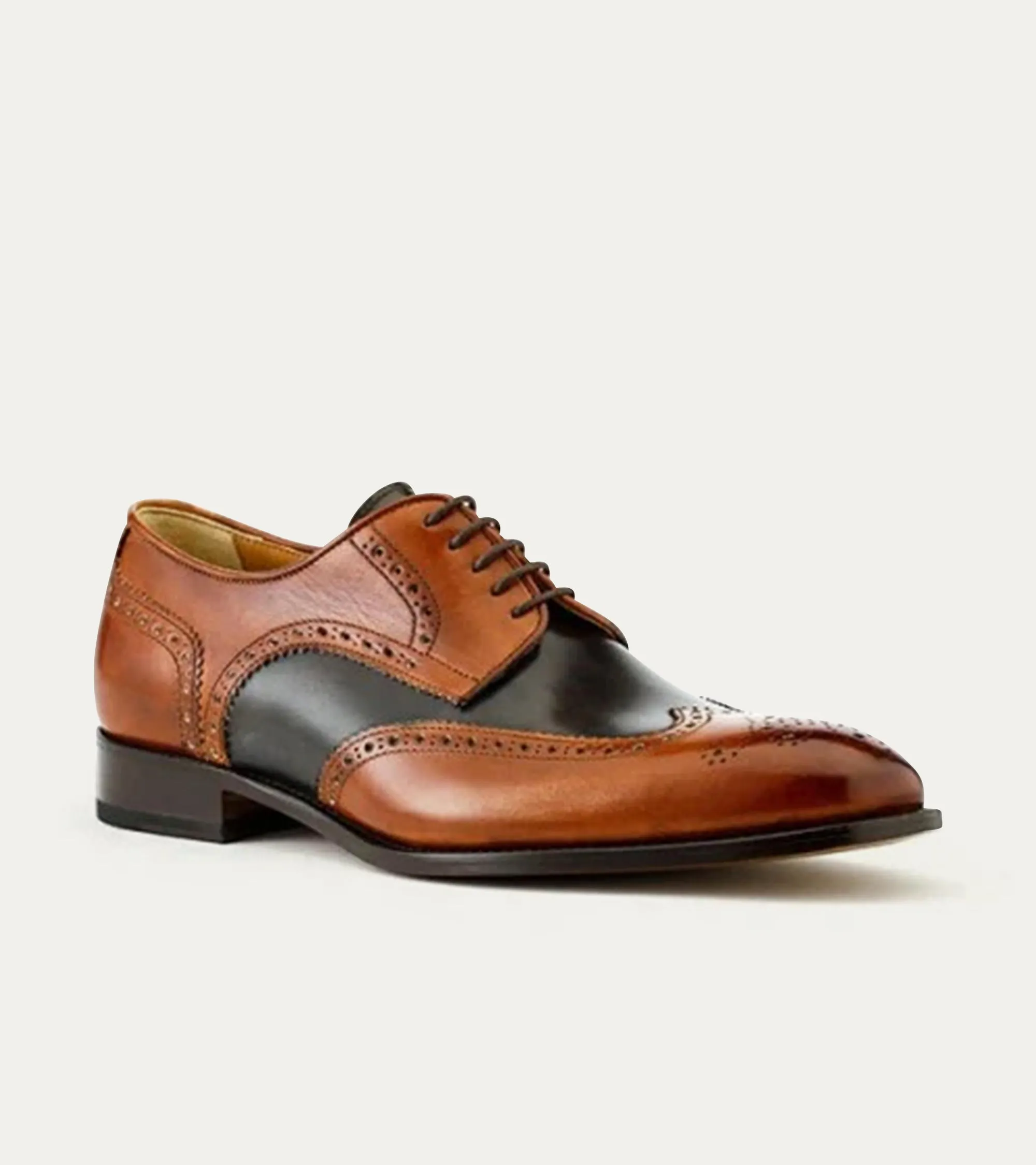 Vincent Wingtip Cuoio Nicol & Dk Grey