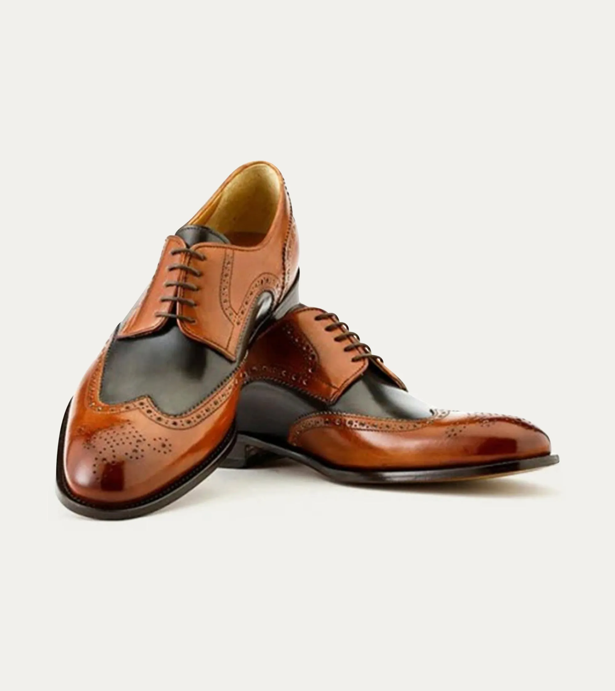 Vincent Wingtip Cuoio Nicol & Dk Grey