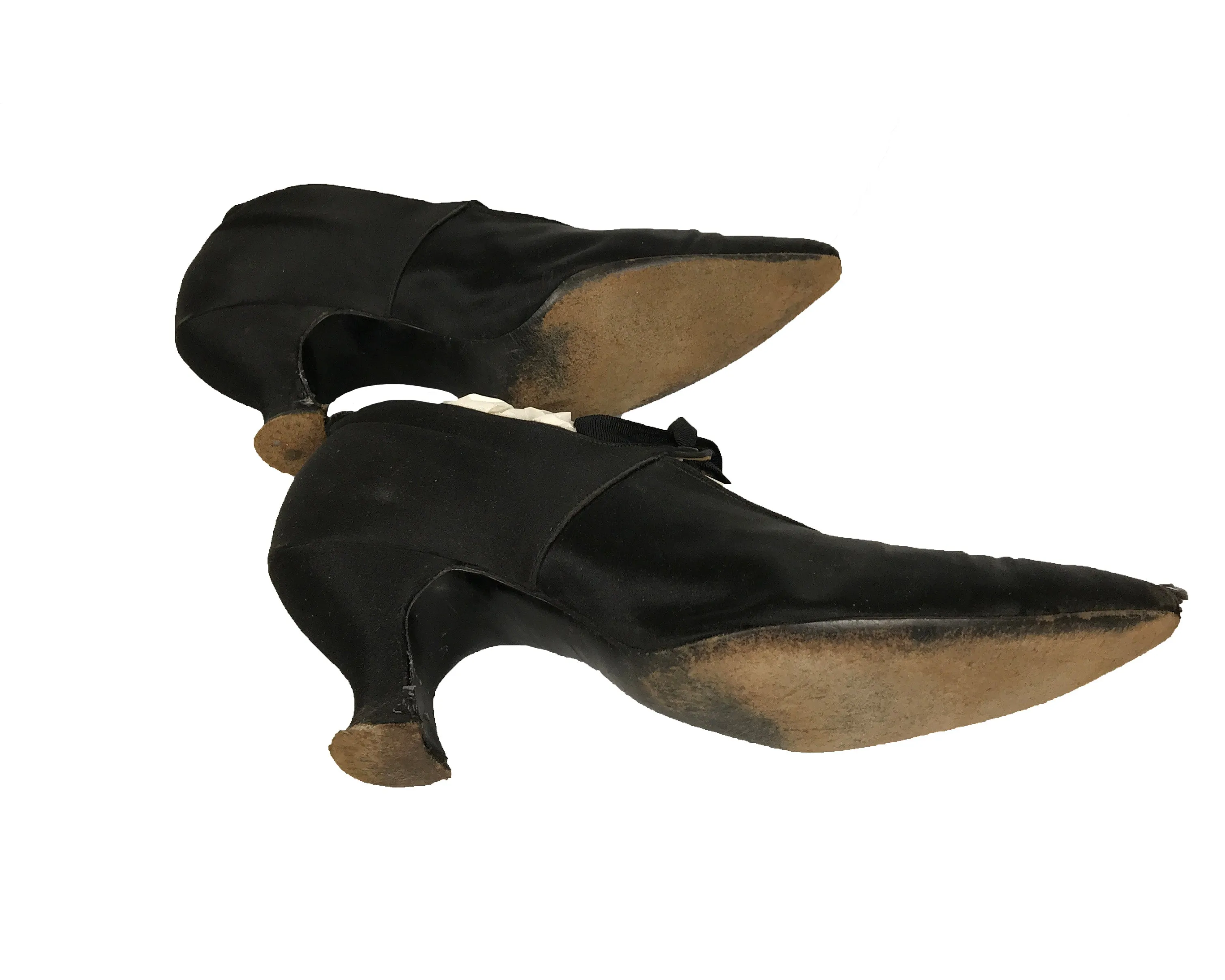 Vintage Black Ballet Heels Women's Size 7