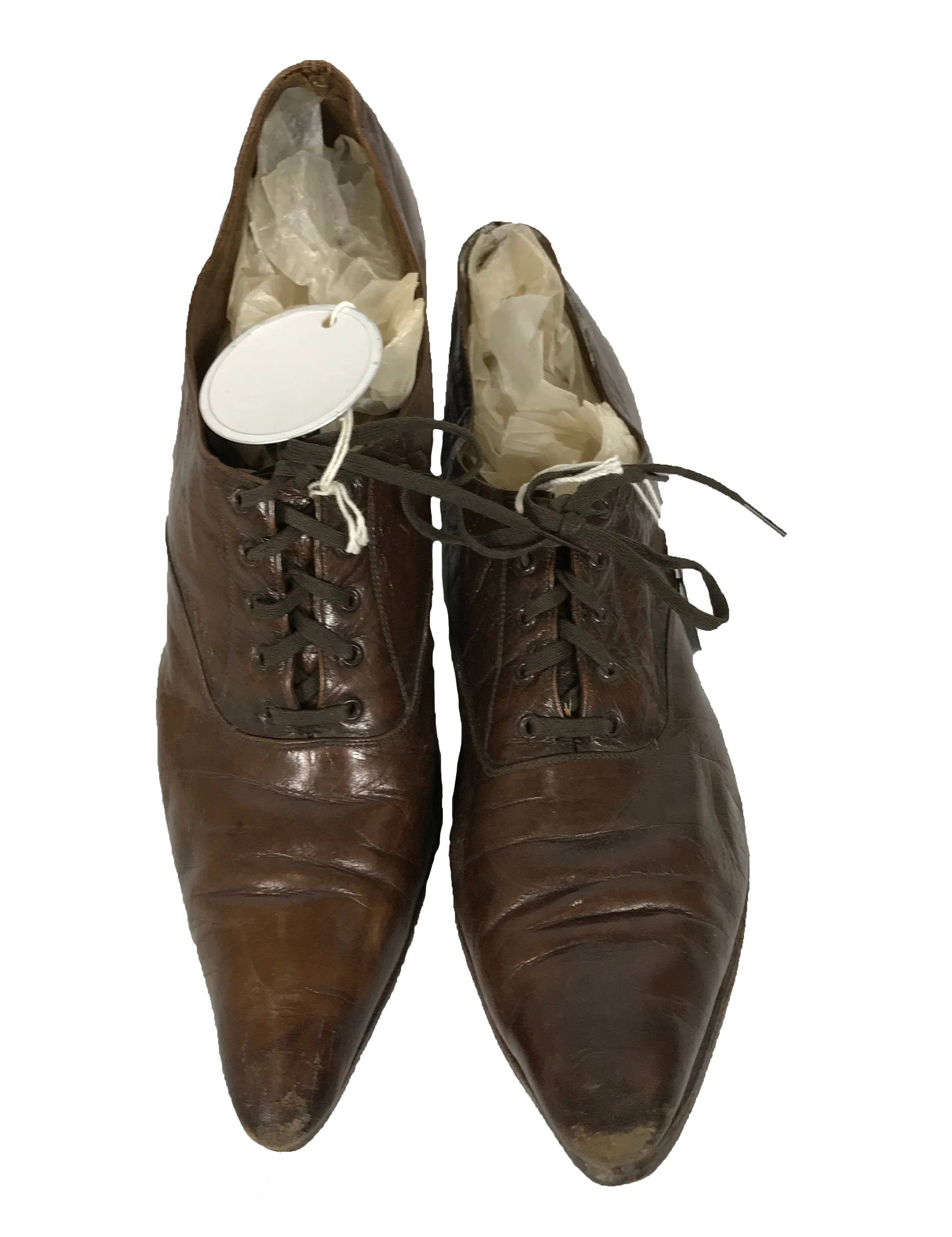 Vintage R. H. Macy & Co Brown Leather Heeled Boots Women's Size 7