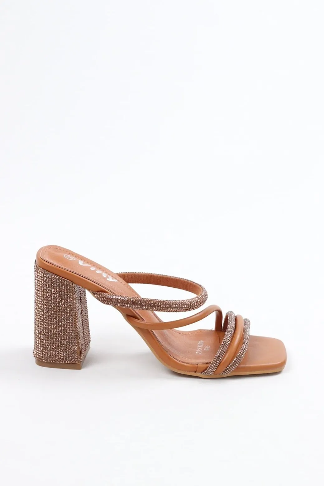 Viny Women's Sparkle Block Heels