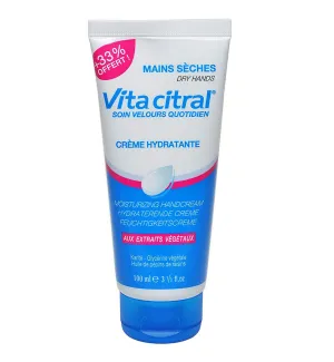 Vita Citral Moisturizing Hand Cream for Dry Hands 100ml   33% Free - Intense Soothing and Softening Cream for Dry Hands