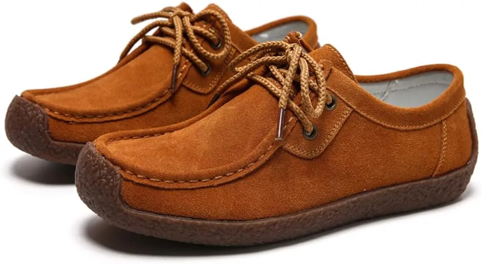 WERWAES Womens Loafers Boat Flat Shoes Slip on Casual Moccasin Shoes Comfortable Penny Loafers Fashion Ladies for Working Driving Office