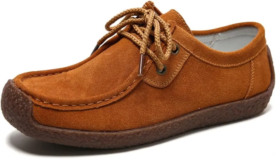WERWAES Womens Loafers Boat Flat Shoes Slip on Casual Moccasin Shoes Comfortable Penny Loafers Fashion Ladies for Working Driving Office