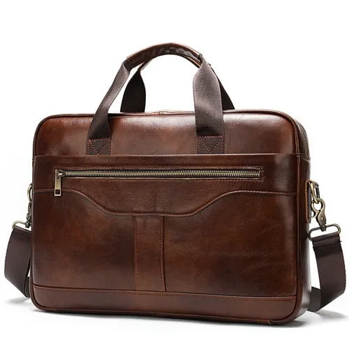 WESTAL Messenger Bag Men Briefcase Men's Genuine Leather Laptop Bags Office Bags For Men Business Design Bag Men Leather Tote