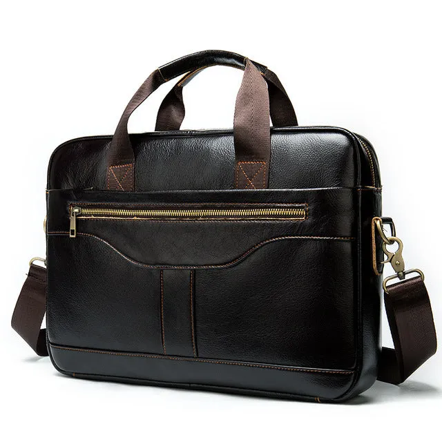 WESTAL Messenger Bag Men Briefcase Men's Genuine Leather Laptop Bags Office Bags For Men Business Design Bag Men Leather Tote