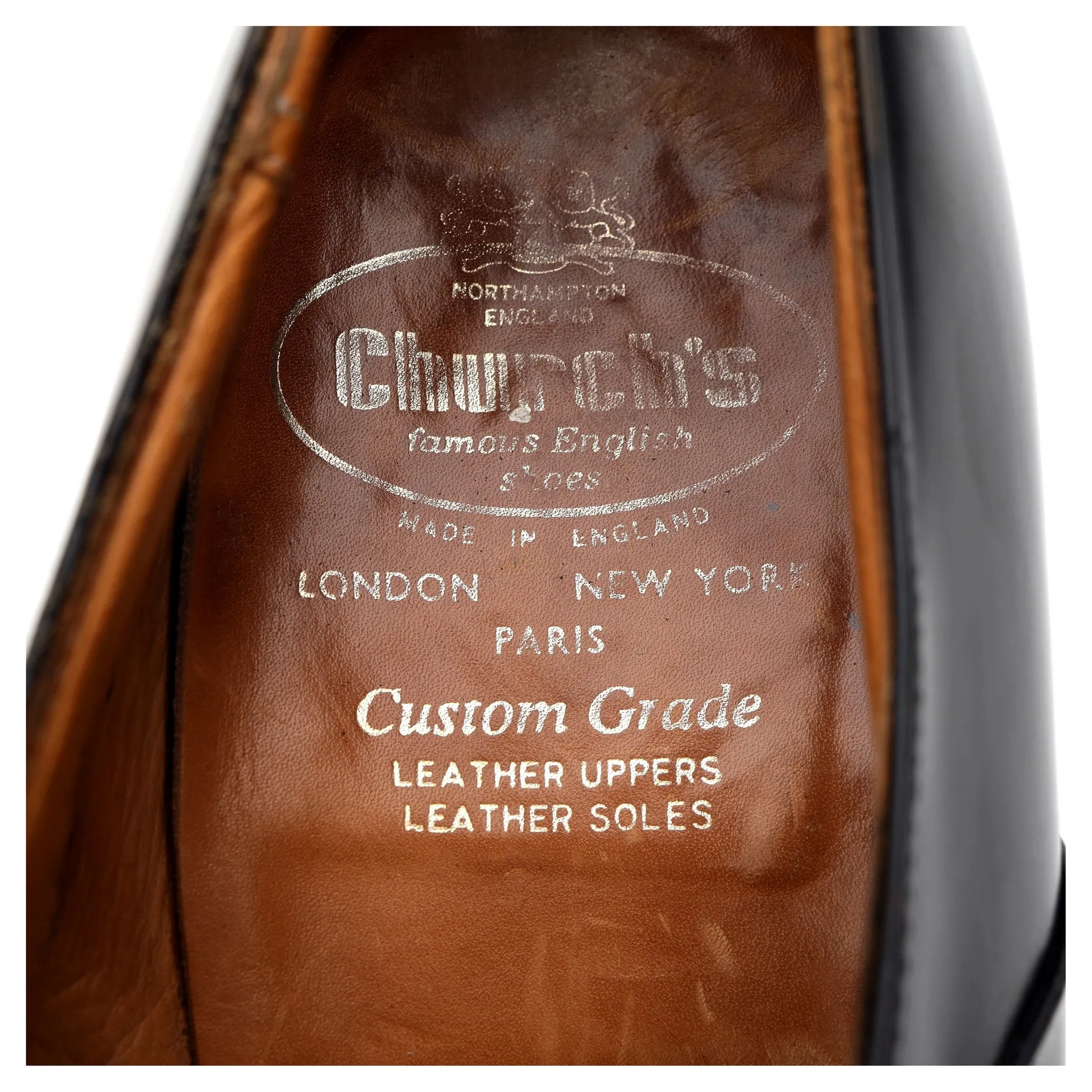 'Westbury' Black Leather Monk Strap UK 10 F