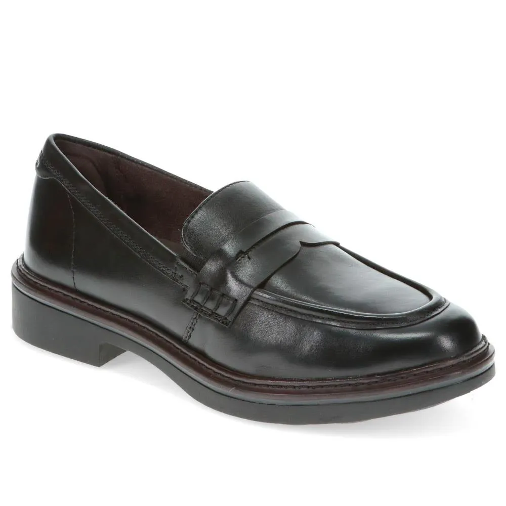 Wide-Fit Heeled Penny Loafers - JANA40504 / 326 067