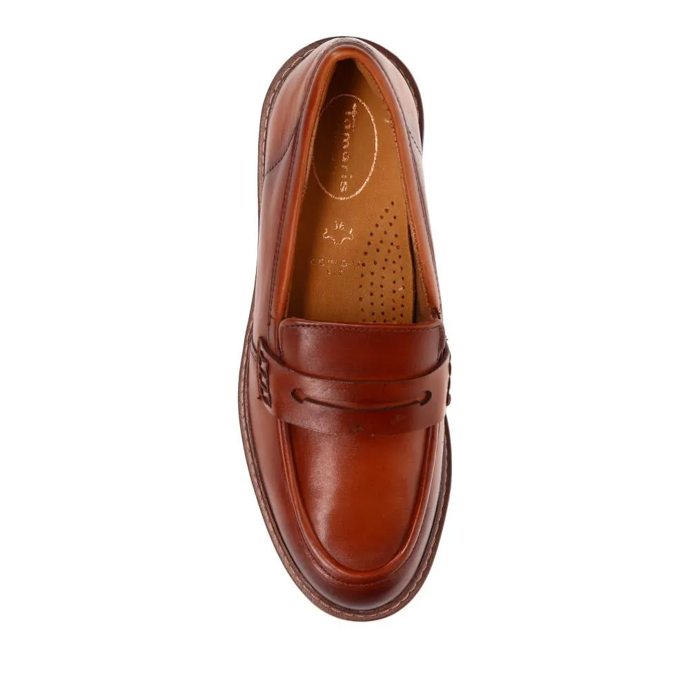 Wide-Fit Heeled Penny Loafers - JANA40504 / 326 067