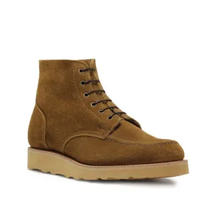 WILSON Mens Brown Suede Casual Boot with Rubber Sole