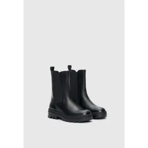 Women High-Top Boots - Black
