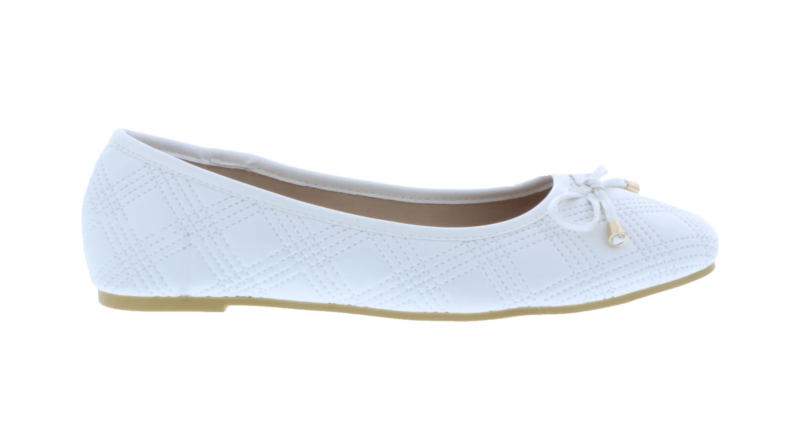 Women Quilted Flat with Rounded Tip