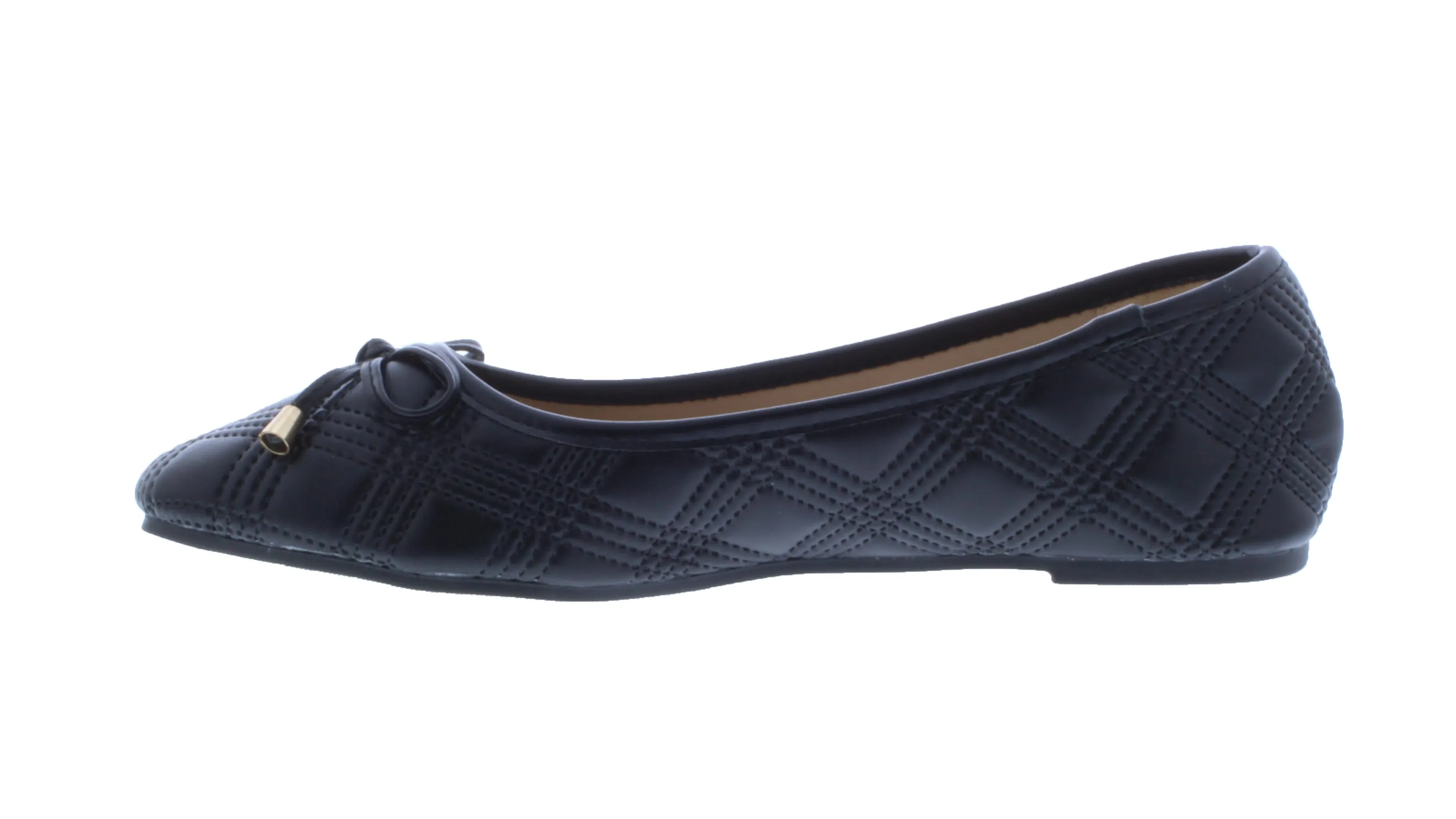 Women Quilted Flat with Rounded Tip