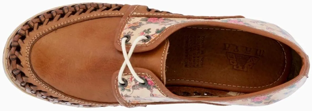 Womens 91 Light Brown Authentic Mexican Huarache Sandals Floral Lace Up