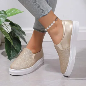 Women's Flat Sequin Casual Loafers 86830704C