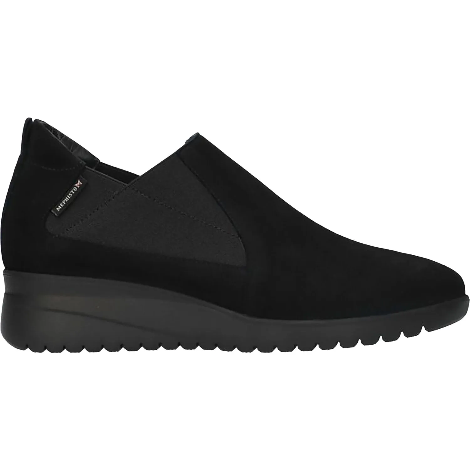 Women's Mephisto Ibelina Black Velcalf Premium Suede