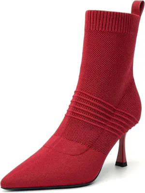 Women's Minimalist Pointed Toe Stiletto Ankle Boots
