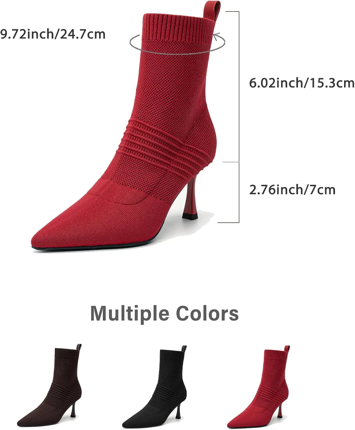 Women's Minimalist Pointed Toe Stiletto Ankle Boots