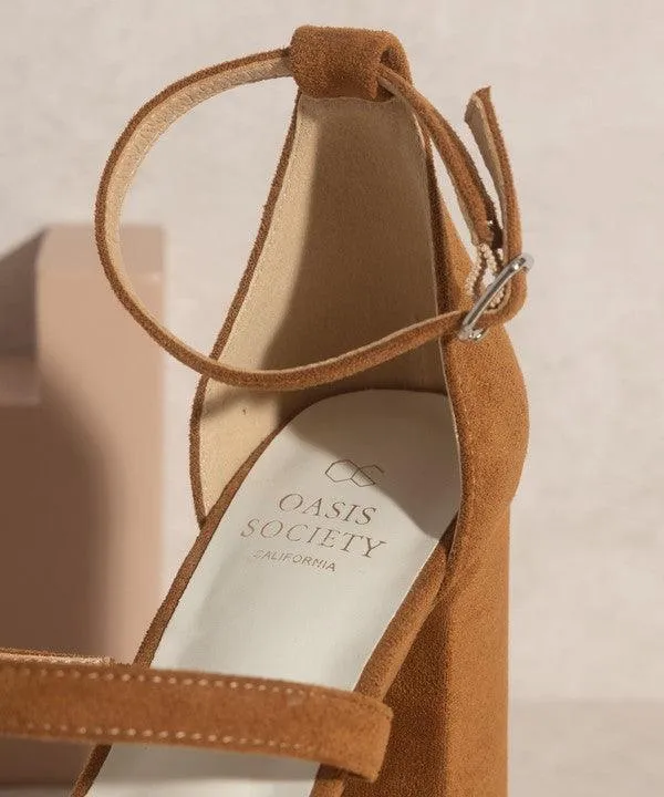 Womens Raelynn Suede Platform Heels