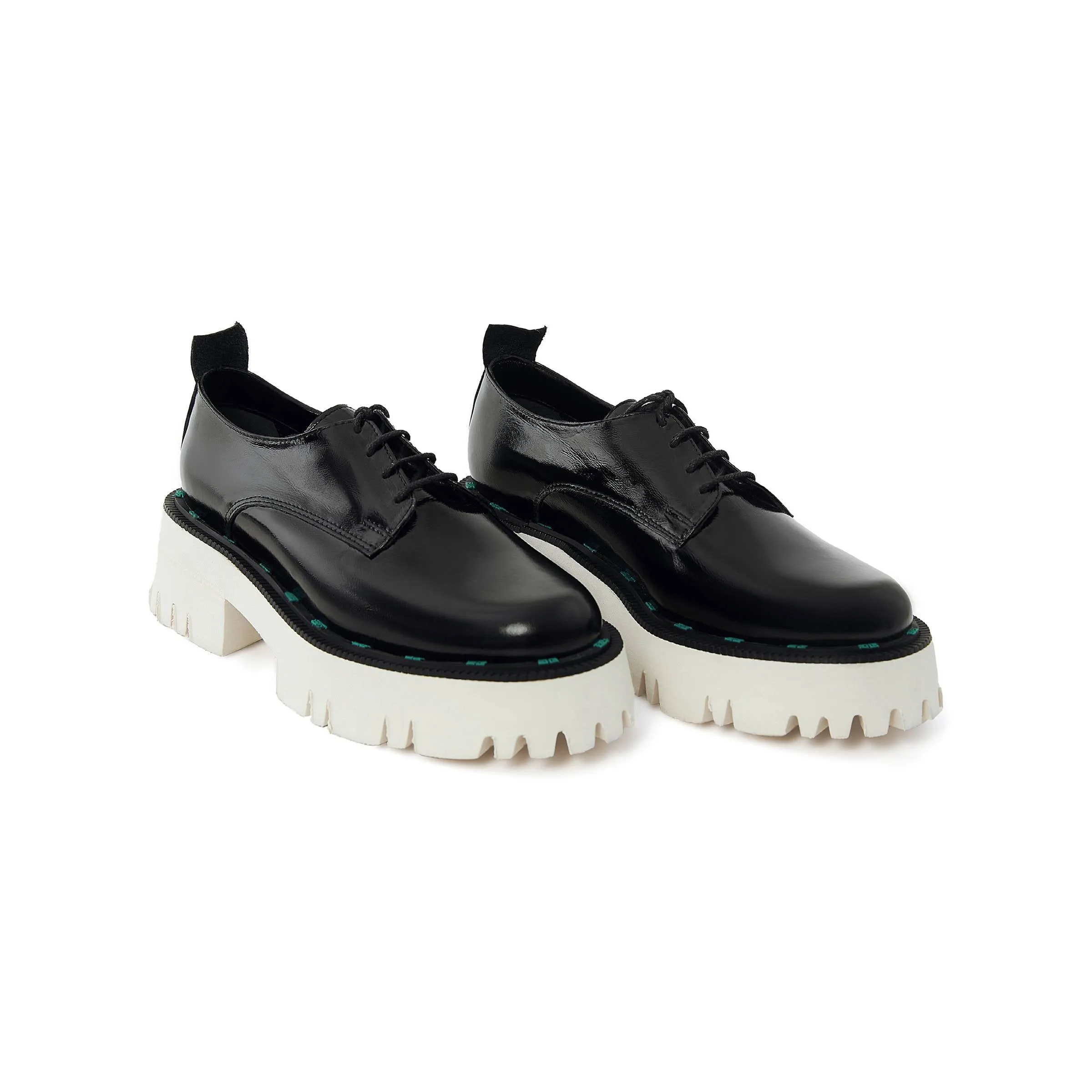 Women's Rugan Calf Leather Handmade Derby W5018