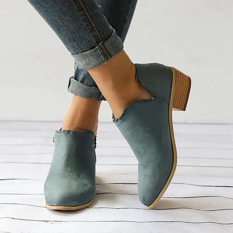 Women's Spring/Autumn Low-Heeled Ankle Shoes