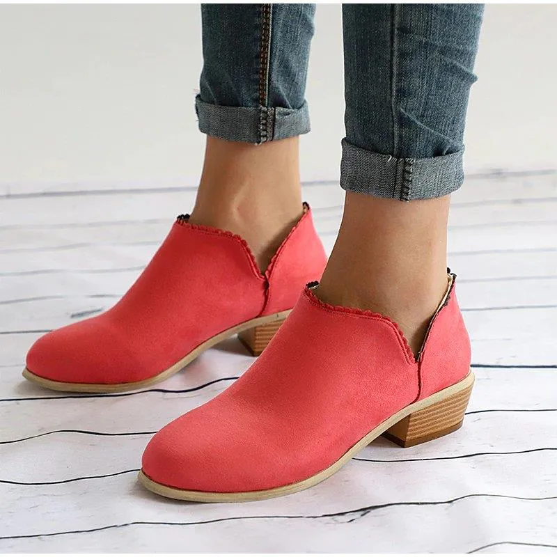 Women's Spring/Autumn Low-Heeled Ankle Shoes