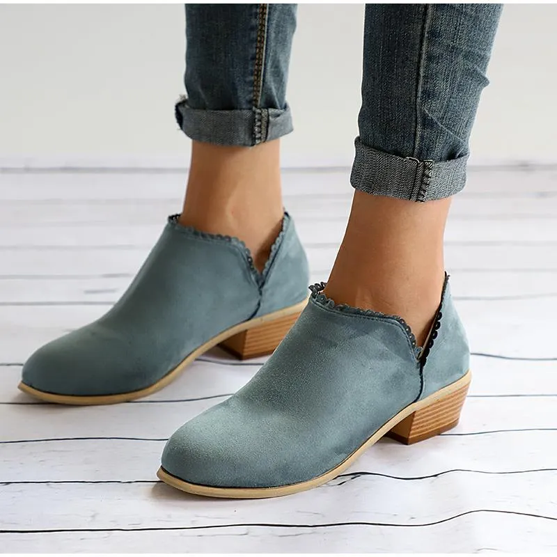 Women's Spring/Autumn Low-Heeled Ankle Shoes