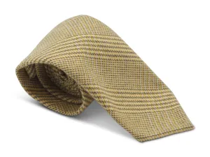 Wool Cashmere Tie Check Light Green