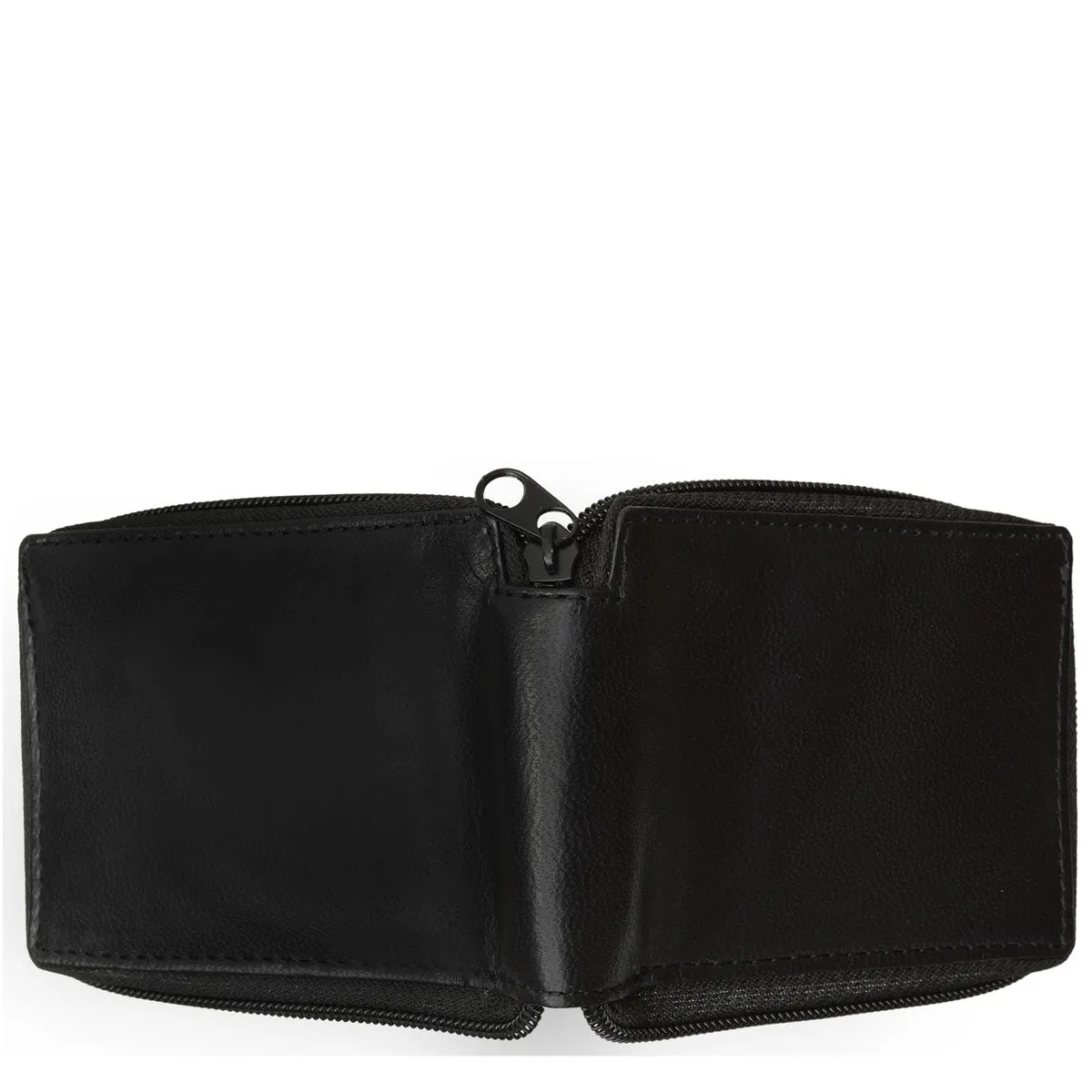 Zip-Around Premium Leather Wallet